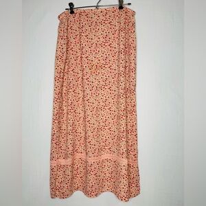 Vintage Kathy Lee Floral Lace Midi Dress Sz 14 Cottagecore Coquette Soft Girl